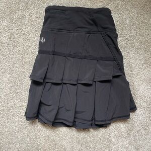lululemon athletica Black pace setter skirt